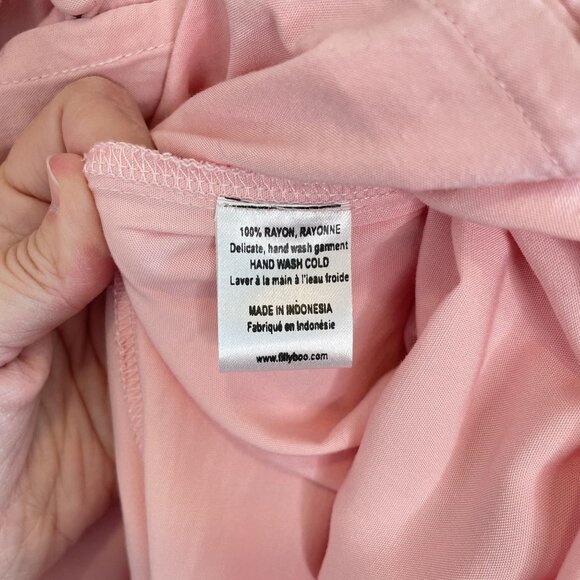 Fillyboo Pink Boho-Style Embroidered Maxi Skirt, 2 Tall - Picture 10 of 11